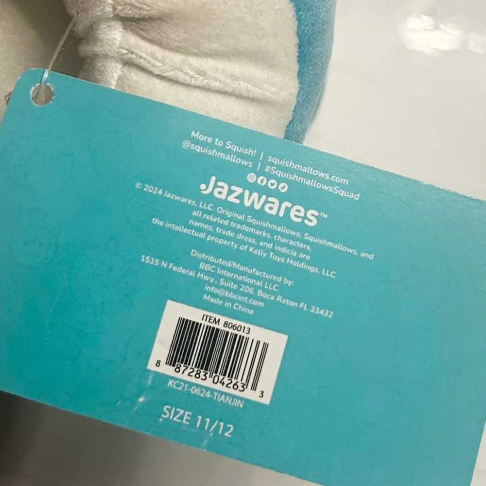 ⭐️ NEW Squishmallows Tatiana the Dragon Slippers Size 11/12